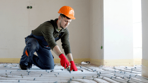 Use underfloor heating system