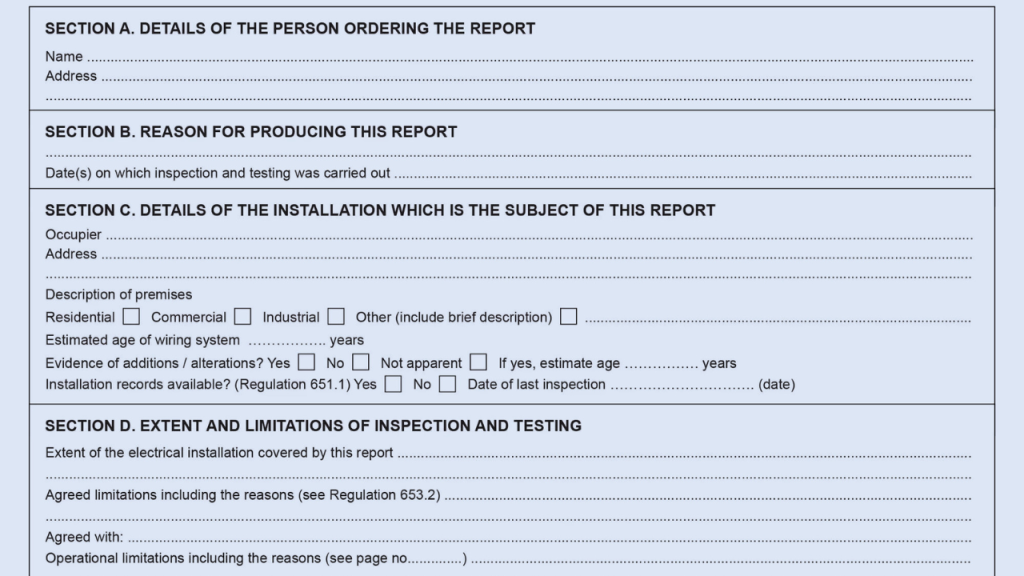 Commercial EICR Inspections