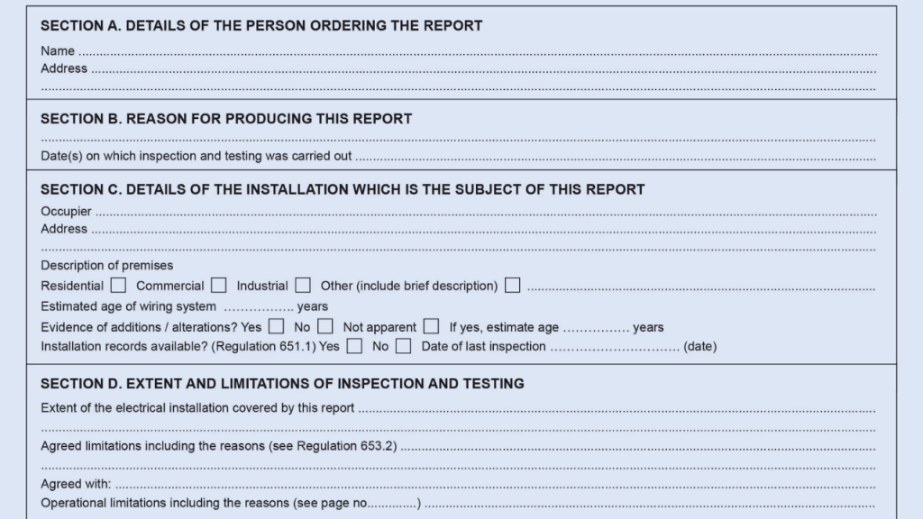 Commercial EICR Inspections