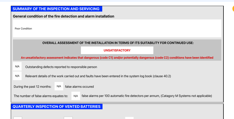 fail gas safety certificate